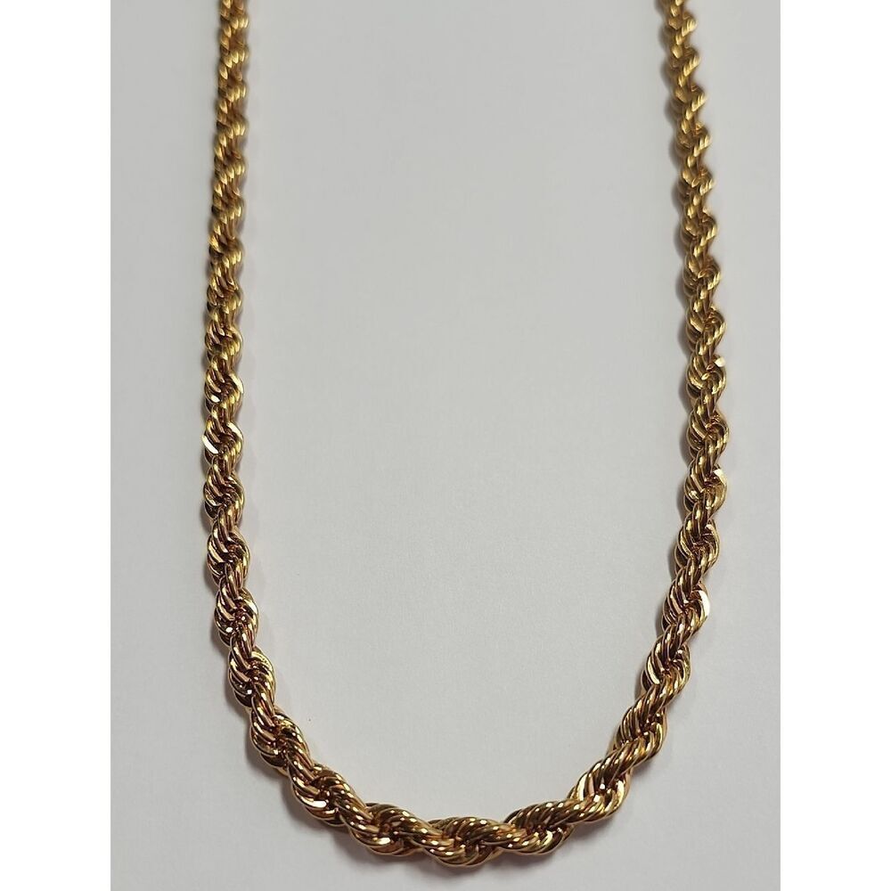 Monet Thick Gold Rope Chain Necklace - Women's Jewelry